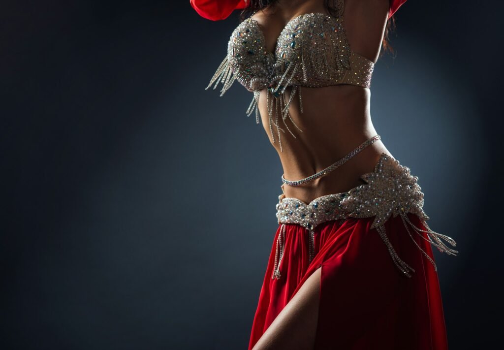 Belly dancers performing at an event in Dubai, UAE