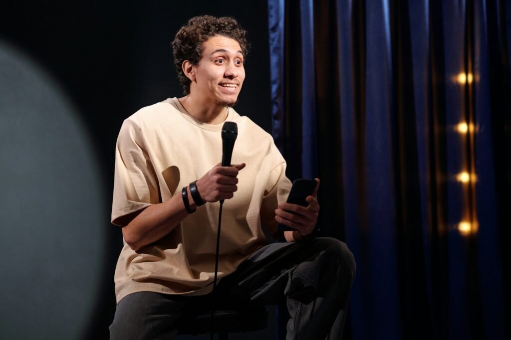 Comedy Acts | Comedian performing at an event in Dubai, UAE